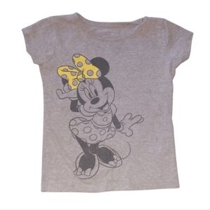 Disney Pink and Gray Kids Short Sleeve Tee